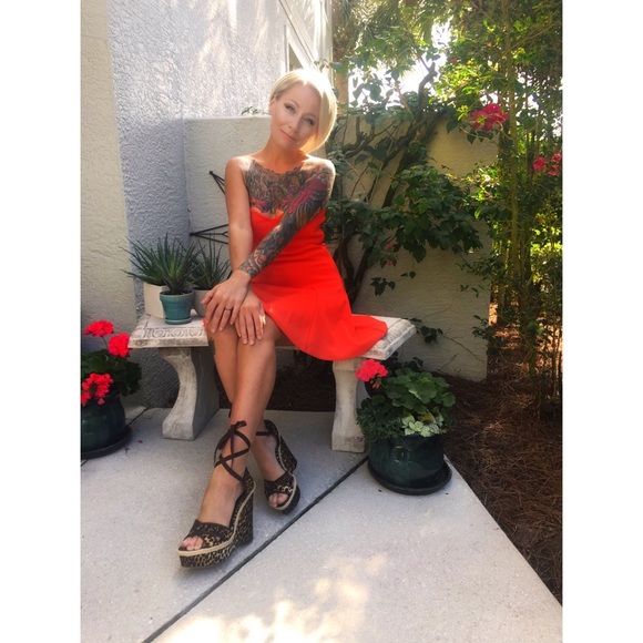 NEW Revolve Lovers + Friends Red Coral Dress - Picture 5 of 8